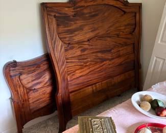 Beautiful bed but you will need to buy a bed frame because there are no side rails.  