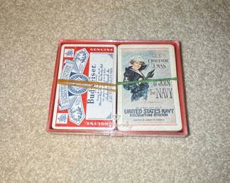 Budweiser and US Navy Recruiting Playing Cards Set