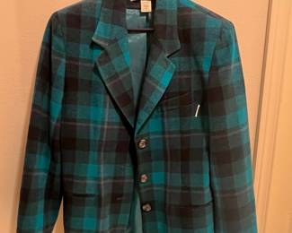 Pendleton Wool Plaid Blazer