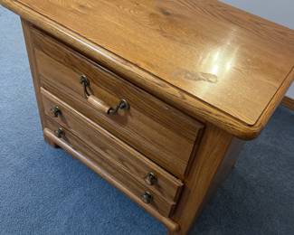 Thomasville Furniture Italian Neoclassical Tuscan Style 28" Two Drawer Nightstand