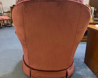 Vintage Tufted Velvet Swivel Rocker Chair - pair of 3