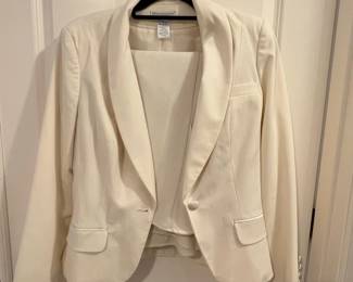 Worthington Women's Cream Blazer and Skirt Suit