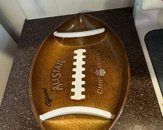 Official Allstar Chip Bowl Football Serving Platter