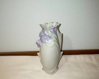 Franz Collection Sculpted Porcelain Iris Vase