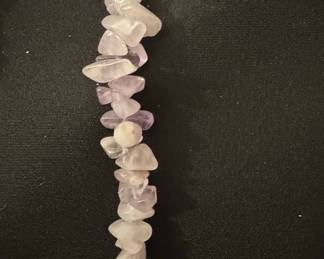 Amethyst Chip Bead Necklace