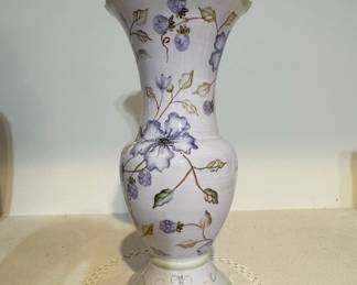 Capri Ware Hand-Painted Ceramic Floral Vase