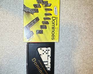 Milton Bradley Dragon Double-Twelve Dominoes and Standard Double-Six Set