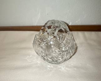 Vintage Cut Crystal Basket