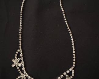 Vintage Rhinestone Starburst Necklace