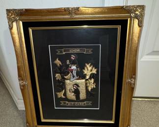Schenk Family Coat of Arms Embroidery