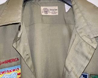 Vintage Boy Scouts of America Uniform Shirt with Patches