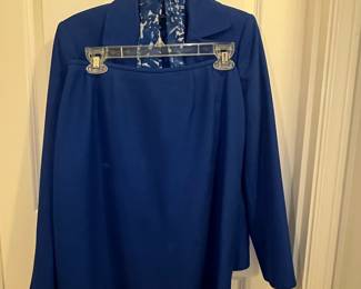 Vintage St. John Knits Royal Blue Suit