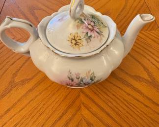 Vintage Lefton Musical Floral Teapot