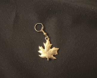 Gold Maple Leaf Charm or Pendant