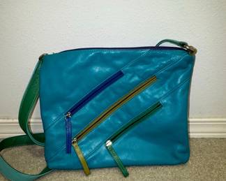 Ili New York Colorblock Leather Crossbody Bag