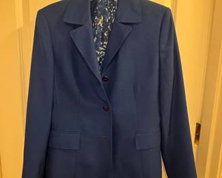 Vintage St. John Knits Royal Blue Suit