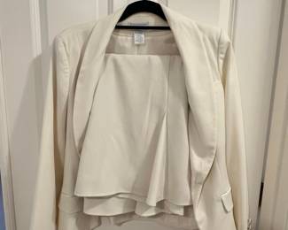 Worthington Women's Cream Blazer and Skirt Suit