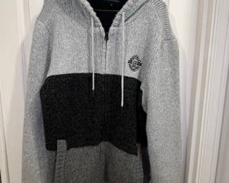 Buffalo David Bitton Colorblock Knit Zip-Up Hoodie