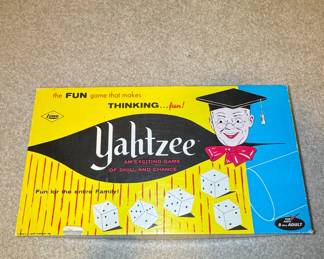 1956 E.S. Lowe Yahtzee Board Game