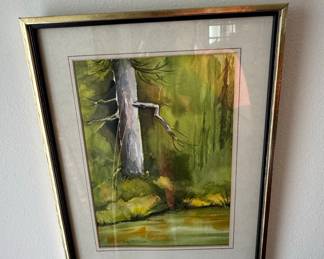 H. Ortquist Watercolor Landscape Painting