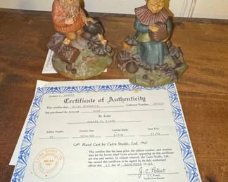 Cairn Studio Chip and Elsie Gnome Figurines by Thomas F. Clark