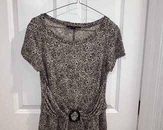 Perceptions New York Paisley Print Ruched Ring-Accent Top