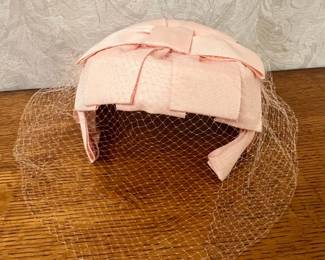 Vintage Mid-Century Millinery Hat Collection with Birdcage Veils