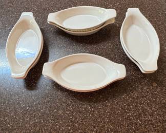 Vintage Restaurant Ware Oval Au Gratin Dishes - Set of 6