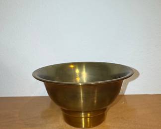 Vintage Solid Brass Pedestal Bowl
