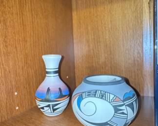Southwestern Native American Style Pottery Vases
