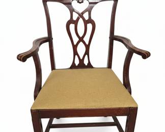 Chippendale Style Mahogany Armchair