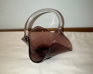 Viking Glass Amethyst Epic Line Basket