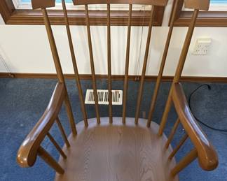 Vintage Nichols & Stone Windsor-Style Spindle Rocking Chair