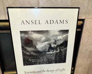 Ansel Adams 'Yosemite and the Range of Light' Lithographic Poster 1981