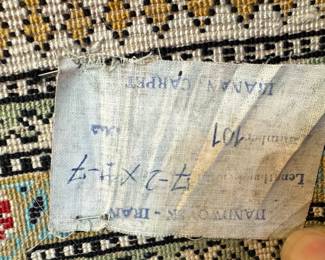 Hand-Knotted Persian Kashan Wool Rug