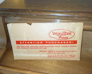 Wurlitzer Spinet Piano with Bench