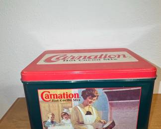 Vintage 1995 Carnation Hot Cocoa Mix First Edition Tin