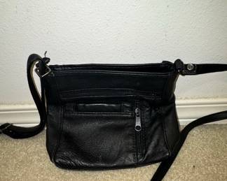 The Sak Black Leather Crossbody Bag