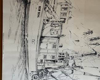 Walter S. Taylor was a man of all seasons and known primarily for his Bully Hill Wines. He also had a very artistic side and created this limited print edition with his original signature dated 1978. More to follow in next photo