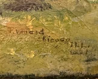 Signature on previous oil on board photo.