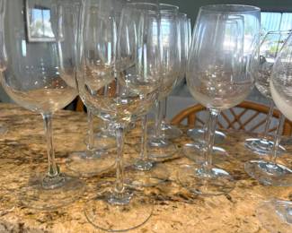 Our homeowner had a thing for glass and crystal -- every shape and size, all high quality.
