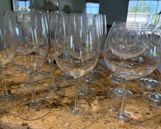Our homeowner had a thing for glass and crystal -- every shape and size, all high quality.