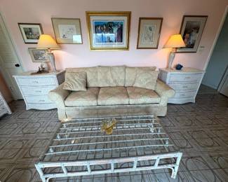 Set up your guest bedroom just like this! (That's a sleeper sofa :)