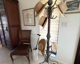 Copper hall tree hat stand