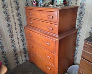Solid maple chest of drawers