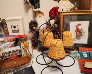 Vintage Angel Candle, Vintage Brass Angel Ornaments, Angel Tree Topper.