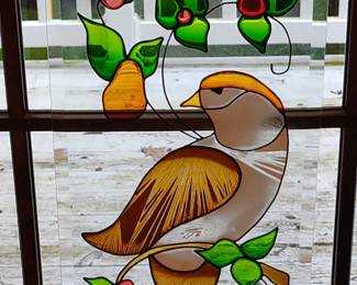 Home Interiors Sun Catcher "Partridge in a Pear Tree"