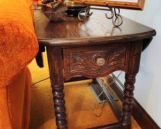 Vintage Side Barley Twist Side Table.