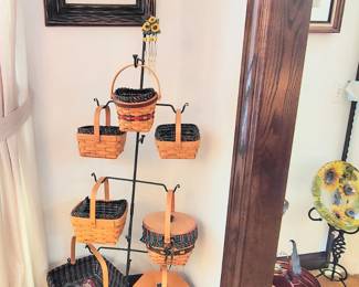 Longaberger Basket Tree and Baskets
