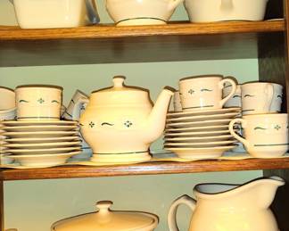 Longaberger Woven Traditions Pottery, Green